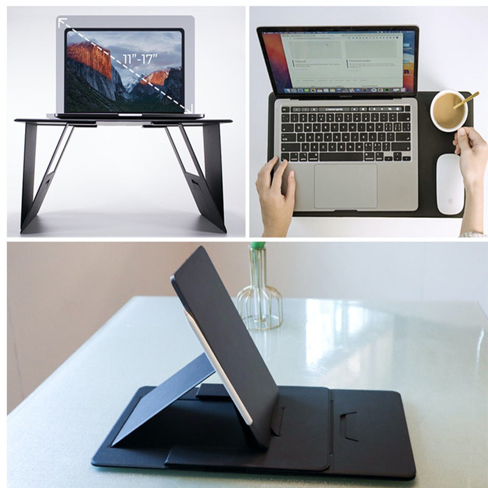 Yellow Board Black Gray Folding Tablet Portable Notebook Desk Stand