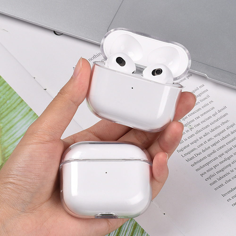 Estuche transparente para Airpods 2 3 Pro 1 Estuche para PC Estuche transparente para auriculares para Air Pods Pro 2 3 1 Estuche para auriculares Estuche para caja de carga Carcasa