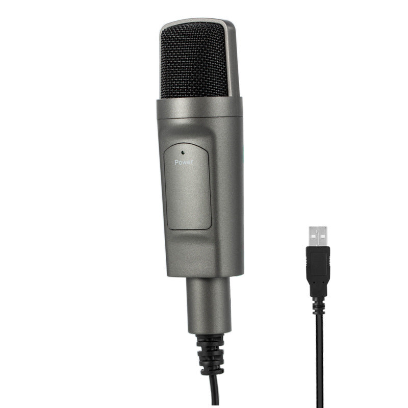 USB Condenser Microphone Computer Desktop Live Recording Wired Microphone