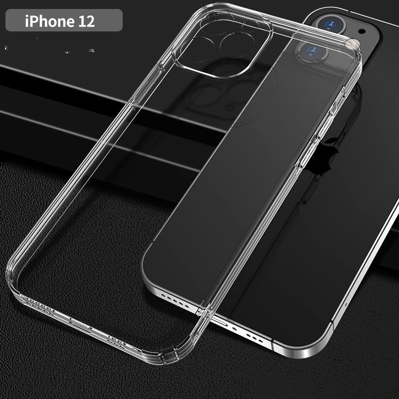 Compatible with Apple, Compatible with Apple , iPhone 12 case silicone anti drop transparent