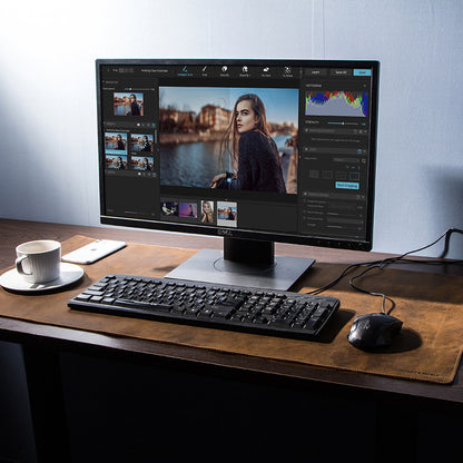 Extra large non-slip desktop computer desk leather pad