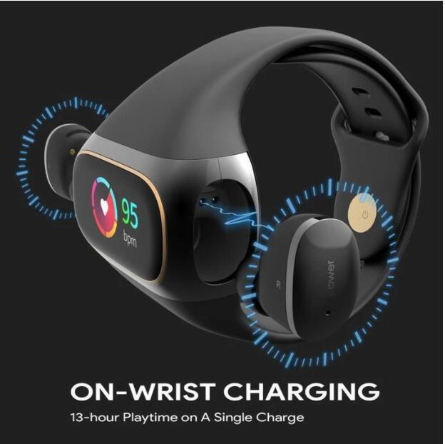 2 in 1 wireless earphone bracelet