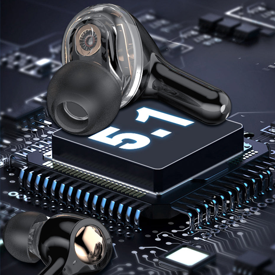 Binaural In-Ear Digital Display Wireless Bluetooth Headset