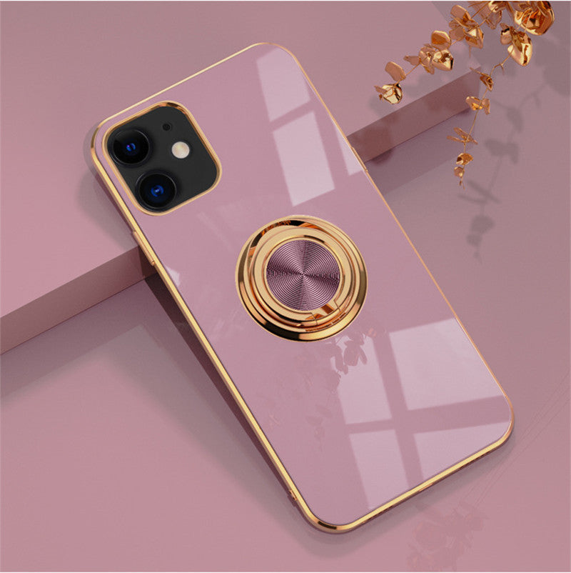 Compatible with Apple, Original Silicone Cover For iPhone 12 12 Pro Cover Case For iPhone 12 mini 11 Pro Max luxury Plating Phone Case for iphone11 Max