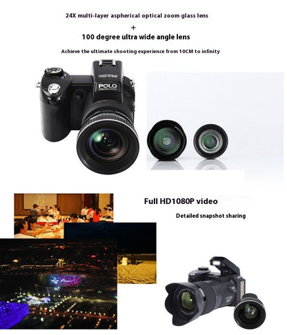 Telephoto Digital Camera D7100 Automatic Focus FHD HD Camera 33 Million