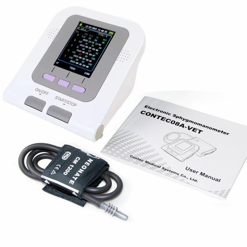 Veterinary Digital Blood Pressure Monitor CONTEC08A Vet NIBP Cuff Electronic Sphygmomanometer