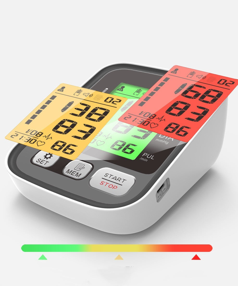 Tensiómetro electrónico de brazo totalmente automático para uso doméstico