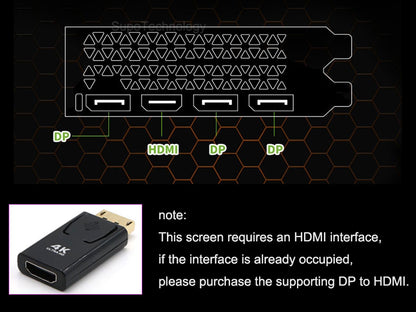 Chassis Secondary Screen Display Computer Temperature Monitoring