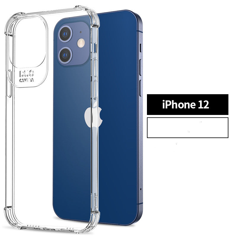 Compatible with Apple, Compatible with Apple , iPhone 12 case silicone anti drop transparent