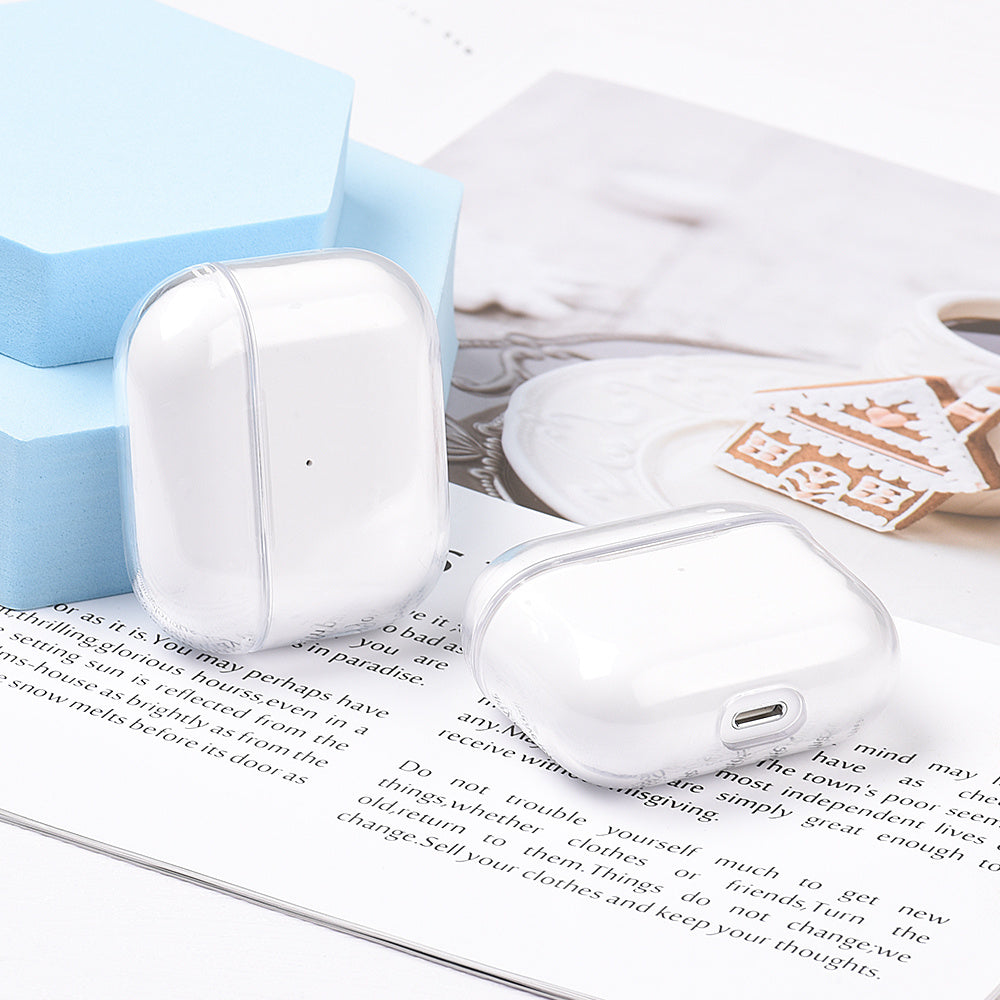 Estuche transparente para Airpods 2 3 Pro 1 Estuche para PC Estuche transparente para auriculares para Air Pods Pro 2 3 1 Estuche para auriculares Estuche para caja de carga Carcasa