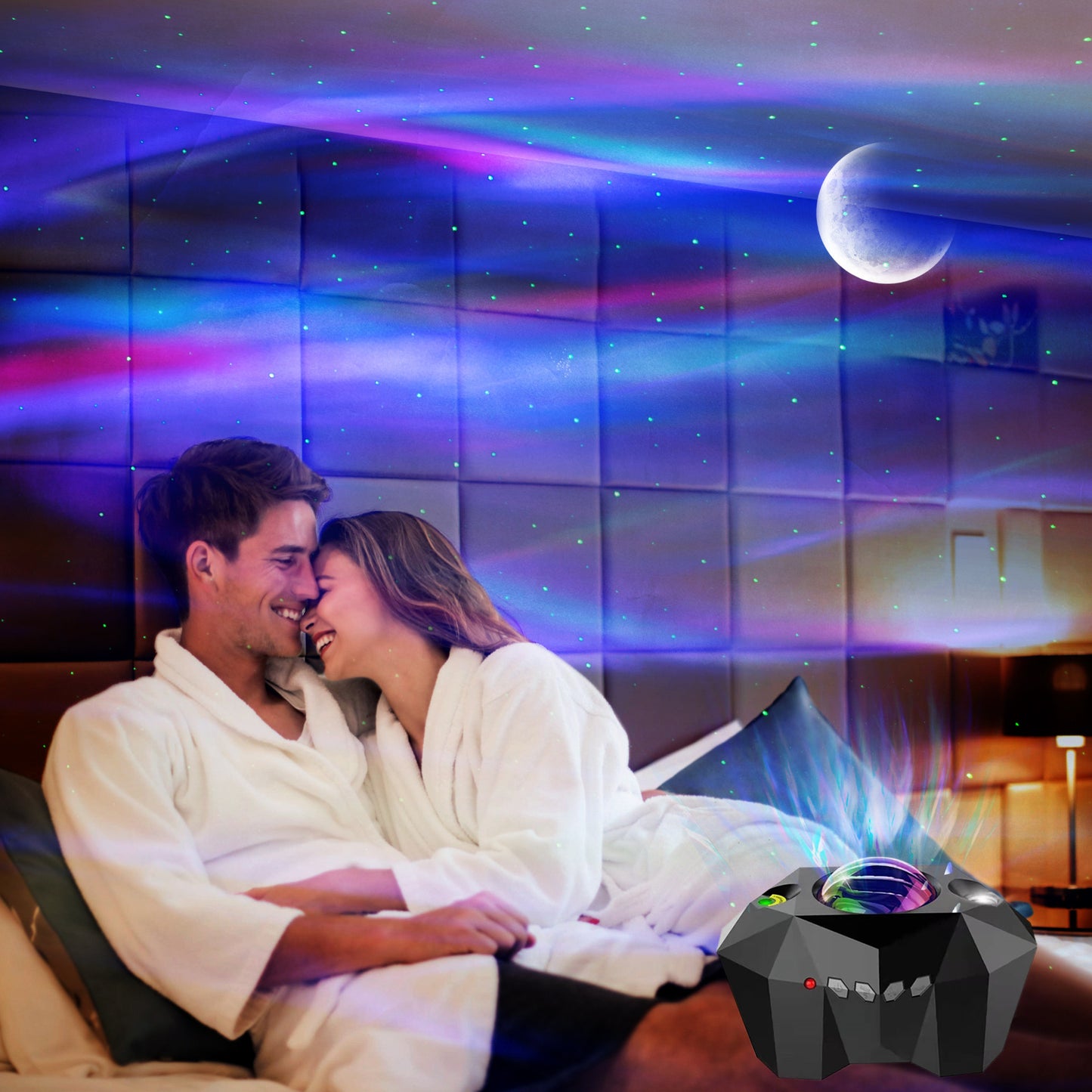 Usb Water Pattern Bluetooth Music Ocean Star Projector Lamp