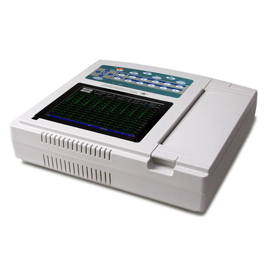 Digital 12 Channel 12 Lead Electrocardiograph Touch ECG EKG Machine PC Software Printer