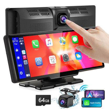 Dash Cam con doble cámara y pantalla táctil Carplay Sistema de navegación para automóvil Sistema de navegación para automóvil HD transfronterizo