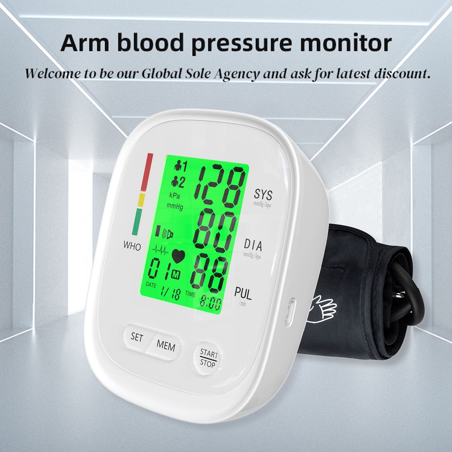 Upper Arm Blood Pressure Meter Household Blood Pressure Measuring Instrument