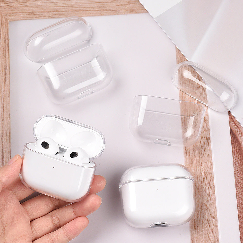 Estuche transparente para Airpods 2 3 Pro 1 Estuche para PC Estuche transparente para auriculares para Air Pods Pro 2 3 1 Estuche para auriculares Estuche para caja de carga Carcasa