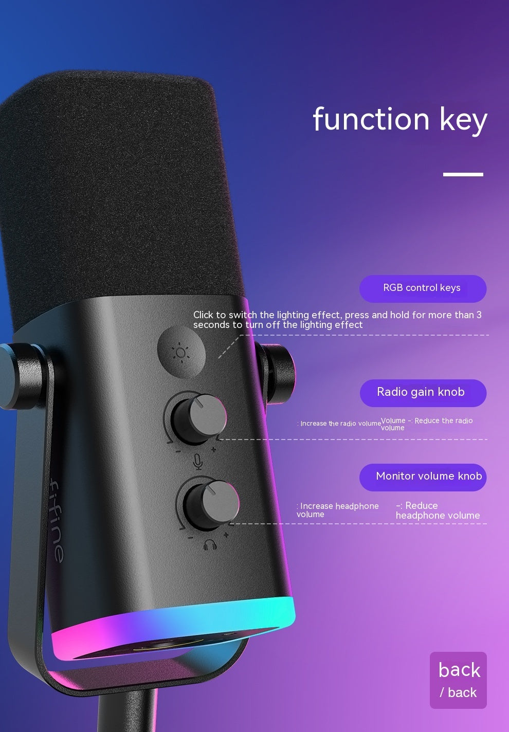 Dynamic Noise Reduction Multifunctional Microphone