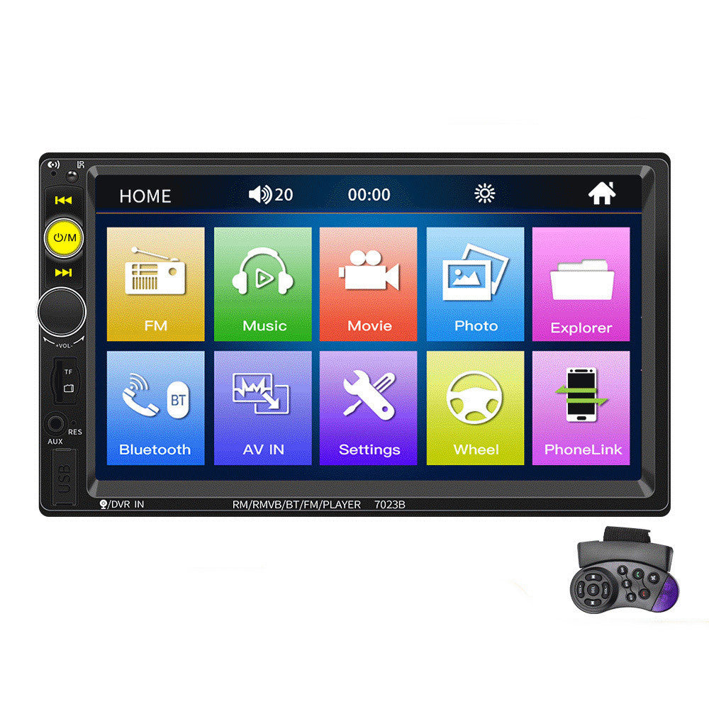 HD 7-inch Vehicle-mounted MP5 Bluetooth Hands-free FM Card Inserting Machine