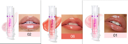 Nuevo tubo de labios de color intenso, labios ligeramente picantes, labios de miel, espejo de vidrio, lápiz labial líquido