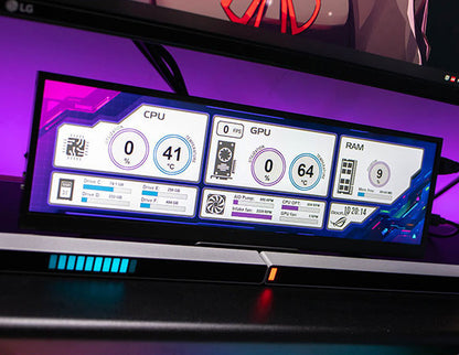 Chassis Secondary Screen Display Computer Temperature Monitoring