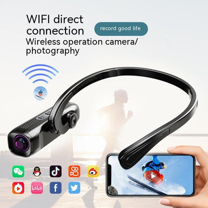 Live Streaming Sports Camera 4K HD Headset Ear Hook