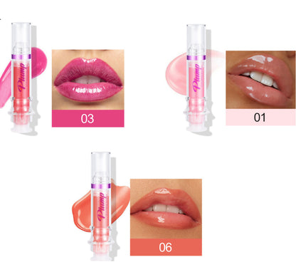 Nuevo tubo de labios de color intenso, labios ligeramente picantes, labios de miel, espejo de vidrio, lápiz labial líquido