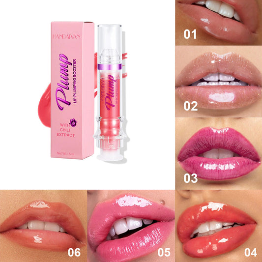 Nuevo tubo de labios de color intenso, labios ligeramente picantes, labios de miel, espejo de vidrio, lápiz labial líquido